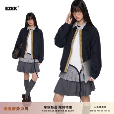 批发美式复古情侣款拼接<b class='q'>格子</b><b class='q'>外套</b>春秋高级感百搭高街痞帅男女夹克上衣