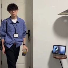 批发美式复古蓝色<b class='q'>格子</b>衬衫男2026春季宽松时尚原宿风休闲百搭衬衣<b class='q'>外套</b>