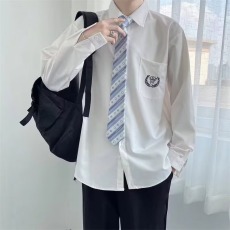 批发丘比特dk制服男生爱神新款<b class='q'>衬衫</b>长袖日系刺绣学生长袖赠配同款领带