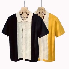 批发高端短袖POLO衫男英伦复古商务休闲冰丝针织薄款<b class='q'>保罗</b>衫翻领<b class='q'>T</b><b class='q'>恤</b>男