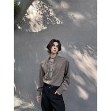 批发潮牌长袖<b class='q'>衬衫</b><b class='q'>男</b>款2026春秋季新款假两件设计宽松ins时尚<b class='q'>衬衣</b>