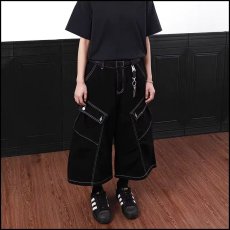 批发<b class='q'>牛仔</b><b class='q'>短裤</b><b class='q'>男</b>女2026夏季新款美式多口袋裤子宽松水洗阔腿七分裤简约