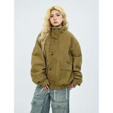 批发网图 登山棉夹克<b class='q'>外套</b> 卡其 黑色M到2XL