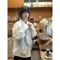 批发小众设计感永生花长袖<b class='q'>衬衫</b>男款简约宽松休闲百搭<b class='q'>衬衣</b>潮流上衣