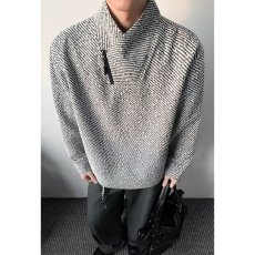 批发美式复古条纹交叉v领卫衣<b class='q'>男</b>春秋斜拉链<b class='q'>长袖</b><b class='q'>t</b><b class='q'>恤</b>情侣内搭打底衫上衣