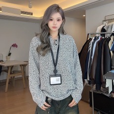 批发雪尼尔<b class='q'>长袖</b><b class='q'>t</b><b class='q'>恤</b><b class='q'>男</b>女款秋季小香风百搭基础打底衫大码宽松外套上衣