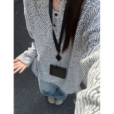 批发白色亨利领提花条纹卫衣<b class='q'>男</b>秋冬重磅雪尼尔<b class='q'>长袖</b><b class='q'>t</b><b class='q'>恤</b>小香风立领外套