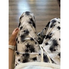 批发美式小众五角星星休闲裤男春秋<b class='q'>冬</b>长裤慵懒松弛感宽松大码直筒裤