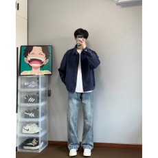 批发原宿美式复古水洗牛仔裤<b class='q'>男士</b>宽松直筒阔腿裤复古新款拖地长<b class='q'>裤子</b>