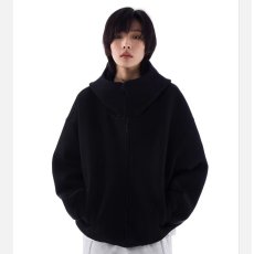 批发美式boxy重磅廓形连帽<b class='q'>卫衣</b>男女2026春季高街时尚宽松拉链<b class='q'>开衫</b>外套