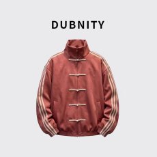 批发国潮牌新中式盘扣立领夹克男女春秋季宽松百搭麂皮绒唐装<b class='q'>外套</b><b class='q'>上衣</b>