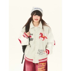 批发美式复古字母重工刺绣棒球服<b class='q'>夹克</b><b class='q'>男</b>女春季新款情侣装外套