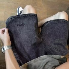 批发美式复古ins街头水洗牛仔<b class='q'>裤</b>子男短<b class='q'>裤</b>夏季薄款<b class='q'>宽松</b>潮牌痞帅五分<b class='q'>裤</b>