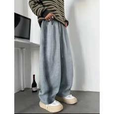 批发原创设计重磅宽松卫裤男春秋款重工扎染立体侧织带男士直筒<b class='q'>休闲</b>裤