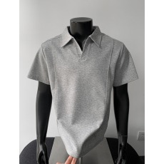 批发美式正肩<b class='q'>短袖</b>POLO衫男2026夏季重磅衬衫翻领T恤cleanfit<b class='q'>情侣</b><b class='q'>半袖</b>