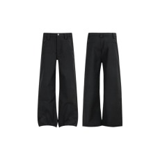 批发【马年限定】花纹刺绣设计感休闲微喇<b class='q'>西裤</b><b class='q'>男</b>女直筒百搭长裤潮