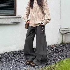 批发2026春季美式cleanfit立体剪裁休闲<b class='q'>西裤</b><b class='q'>男</b>宽松通勤垂坠压褶长裤