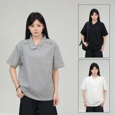 批发<b class='q'>设计</b>感重磅翻领polo衫男短袖夏季潮牌潮流休闲宽松半袖体恤上衣