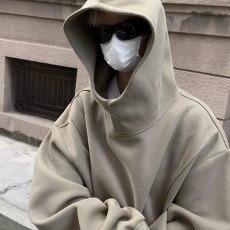 批发2025年连帽<b class='q'>卫衣</b>男款春秋美式复古潮牌重磅宽松外套慵懒时尚