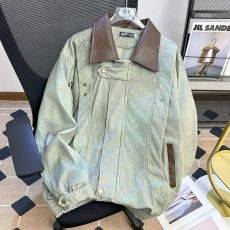 批发灯芯绒复古潮牌pu皮翻领夹克男女美式<b class='q'>街头</b>古着感情侣外套