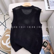批发冰爽丝<b class='q'>镂空</b>洞洞<b class='q'>针织</b>无袖<b class='q'>罩衫</b>男女2025年春夏新款背心时尚宽松上衣