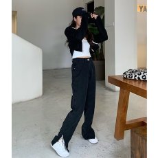 批发2026美式街头休闲牛仔裤<b class='q'>男</b>秋冬hiphop印花潮牌嘻哈直筒运动长裤子