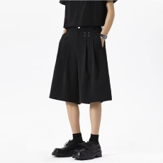 批发<b class='q'>休闲裤</b>2026新款夏季绑带打褶弯刀裤宽松垂感顺滑阔腿裤子<b class='q'>男</b>女装