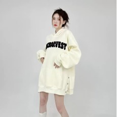 批发街头长袖百搭日系新款套头<b class='q'>女</b>宽松型时尚连帽潮流<b class='q'>卫衣</b>文艺气质绒衫