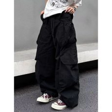 批发日系户外美式大口袋直筒工装裤2026夏季新款潮牌<b class='q'>设计</b>感阔腿弯刀裤