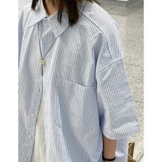 批发日系复古条纹<b class='q'>衬衣</b><b class='q'>男</b>女宽松别致<b class='q'>短袖</b>夏季设计感小众学生<b class='q'>衬衫</b>上衣