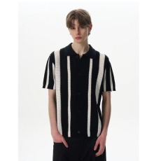 批发百搭流行无品牌潮流拼色<b class='q'>条纹</b>编织<b class='q'>针织衫</b>百搭舒适休闲新款时尚日系