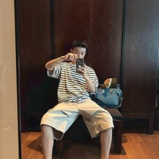 批发条纹圆领短袖<b class='q'>T</b><b class='q'>恤</b><b class='q'>男</b>新款夏季痞帅休闲体恤<b class='q'>男</b>生宽松大码上衣<b class='q'>男</b>款