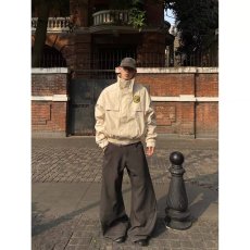 批发新款2026年新款美式复古夹克男女潮牌宽松短款工装立领<b class='q'>外套</b>春