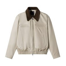 批发高级感拼接撞色行政通勤<b class='q'>夹克</b><b class='q'>男士</b>翻领巴恩风底特律工装春秋<b class='q'>外套</b>潮