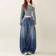 批发复古阔腿<b class='q'>牛仔裤</b><b class='q'>女</b>秋季新款高腰显瘦高个子宽松垂感<b class='q'>直筒</b>拖地裤子