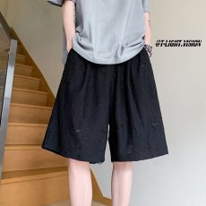 批发破洞短裤男女款夏季<b class='q'>设计</b>感小众乞丐五分裤美式高街休闲潮牌大裤衩