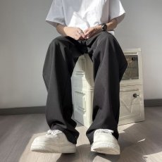 批发气质长裤夏季纯色<b class='q'>潮流</b>直筒型青春流行新款休闲裤男ins潮<b class='q'>时尚</b>潮牌