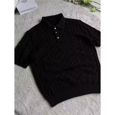批发2026夏季老钱风肌理感POLO领毛衣<b class='q'>男</b>复古cleanfit百搭休闲针织上衣