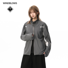 批发WIND BLOWS户外凉感透气立领运动防晒衣<b class='q'>男</b>女外套2025夏新款皮肤衣