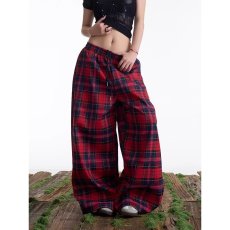 批发<b class='q'>大码</b>高腰格子设计感酷飒拽姐<b class='q'>阔腿裤</b>女秋季新款显瘦200斤胖mm卫<b class='q'>裤</b>