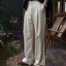 批发复古工装西裤男免烫宽松直筒长裤卡扣<b class='q'>设计</b>感休闲工装裤潮