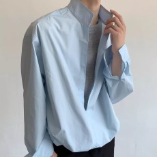 批发2026春季新款<b class='q'>男士</b>商务正装<b class='q'>长袖</b><b class='q'>衬衫</b>时尚百搭质感打底<b class='q'>衬衣</b>上衣男