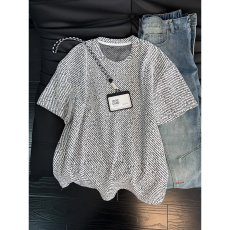 批发小香风千鸟格针织提花夏季<b class='q'>男士</b>复古时尚古巴领宽松<b class='q'>短袖</b><b class='q'>衬衫</b>潮