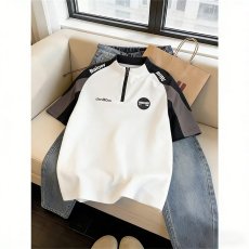 批发<b class='q'>男</b>士美式运动半拉链<b class='q'>长袖</b><b class='q'>t</b><b class='q'>恤</b><b class='q'>男</b>2026新款早秋内搭撞色印花上衣潮牌