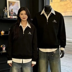 批发假两件卫衣<b class='q'>男士</b>春秋款2026新款<b class='q'>长袖</b>Polo衫男拼接打底衫<b class='q'>衬衫</b>领衣服