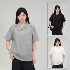 批发设计感重磅翻领polo衫男短袖夏季潮牌潮流<b class='q'>休闲</b>宽松半袖体恤上衣