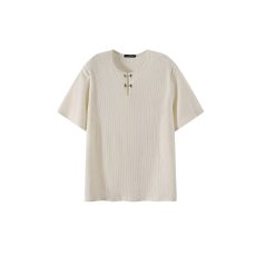 批发<b class='q'>男士</b>短袖<b class='q'>t</b><b class='q'>恤</b><b class='q'>v领</b>夏季潮牌亚麻半袖上衣服潮流百搭个性白色冰感体恤