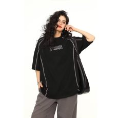 批发2026新款美式复古线条设计感短袖T恤<b class='q'>男</b>夏季潮牌百搭情侣半袖<b class='q'>体恤</b>