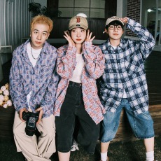 批发潮牌格子流苏衬衫男长袖春<b class='q'>秋</b>宽松百搭情侣款寸衣休闲衬衣外套上衣