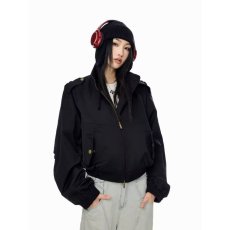 批发ins美式复古立领工装夹克男女春<b class='q'>秋</b>季新款高级感短宽巴恩风外套潮